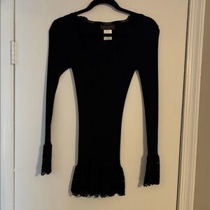Elegant Black Long Sleeve Top